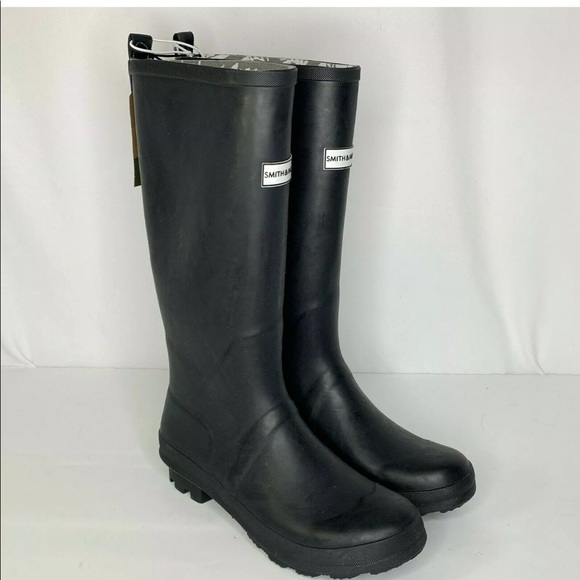 Smith and Hawken Tall Black Rubber Rain Boots - Picture 4 of 9